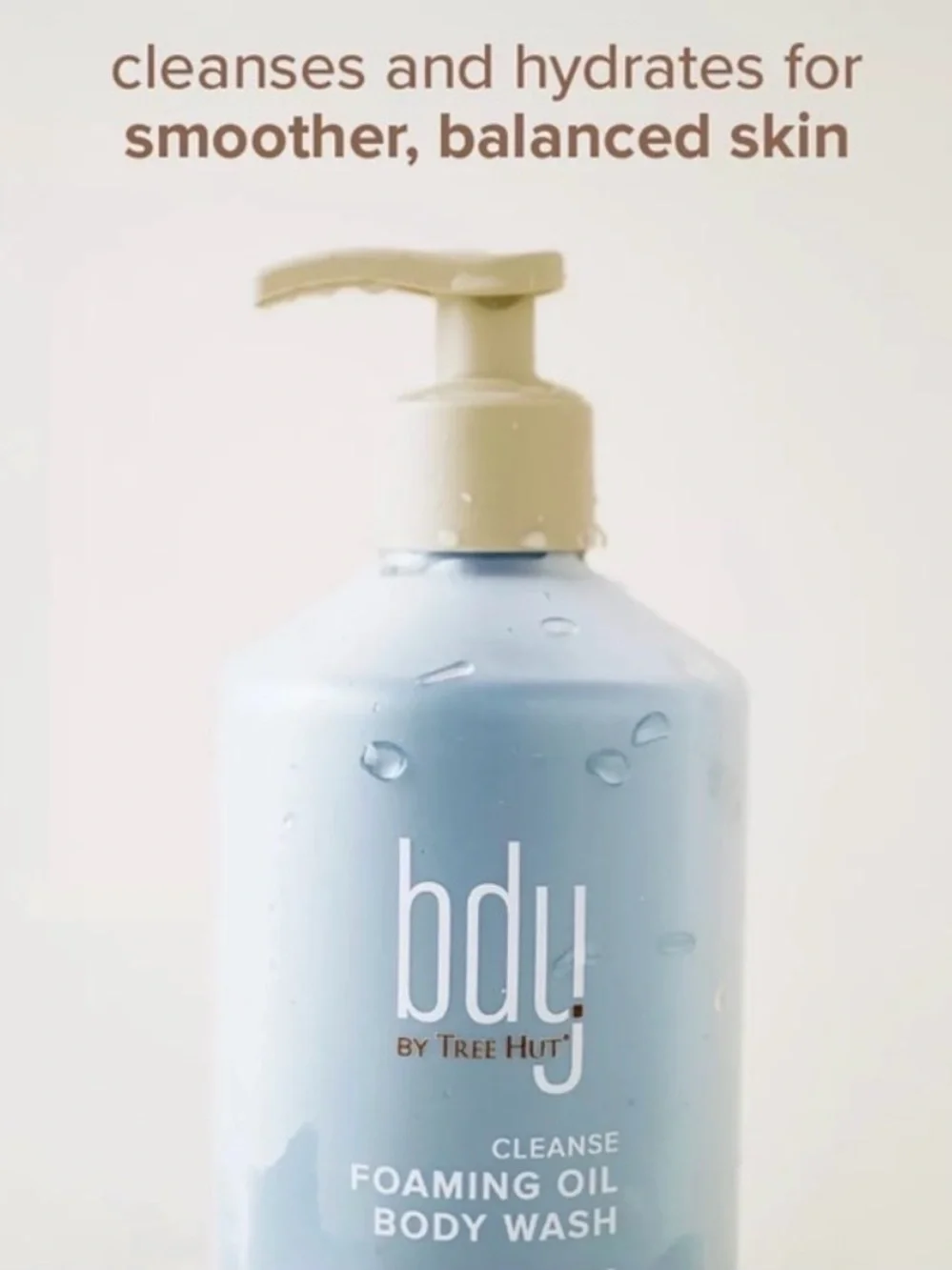 bdy. By Tree Hut Foaming Oil Hydrating Body Wash 500ml BRAND NEW